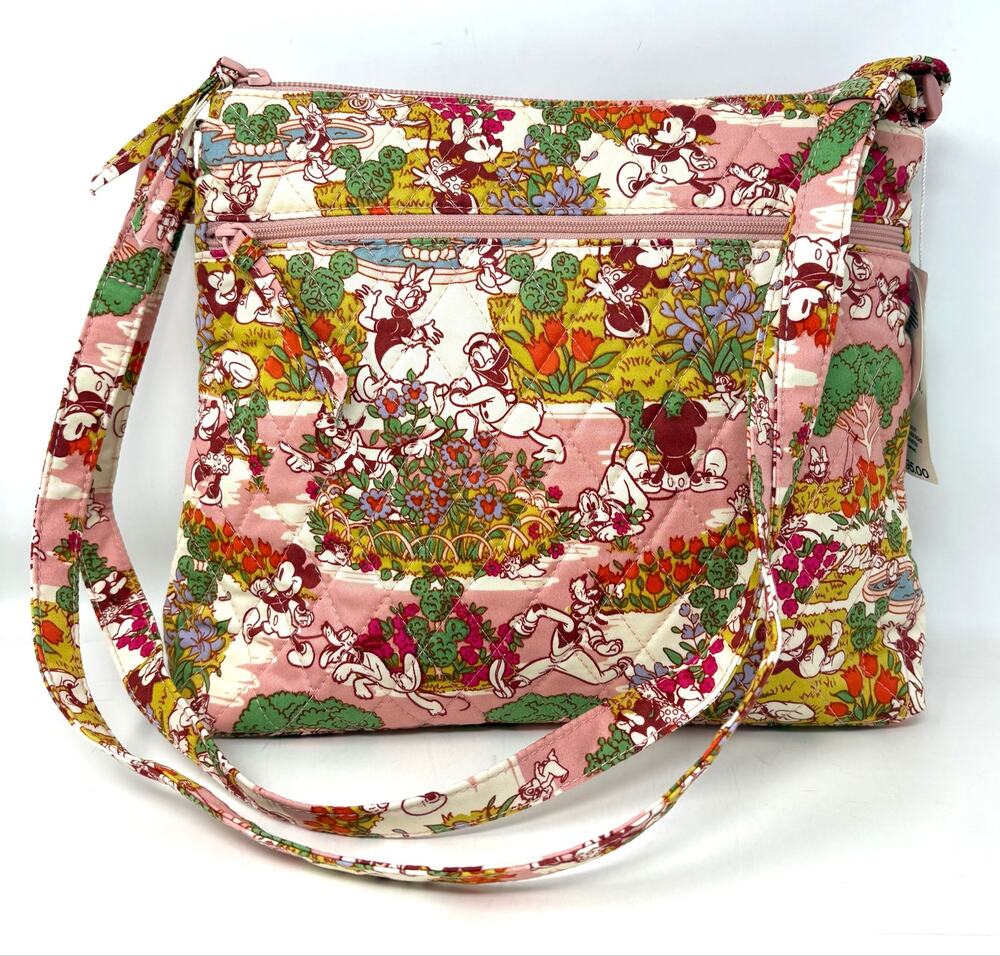 Vera Bradley Mickey’s Promenade Original Zip Hipster Crossbody Bag EXACT NWT